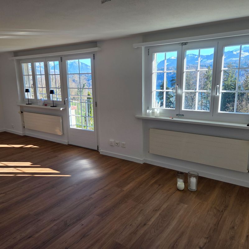 Wohnzimmer mit Seesicht